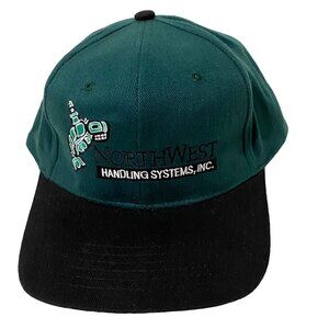 NorthWest Handling Systems Sea Turtle Adjustable Hat Cap Green Black Advertising